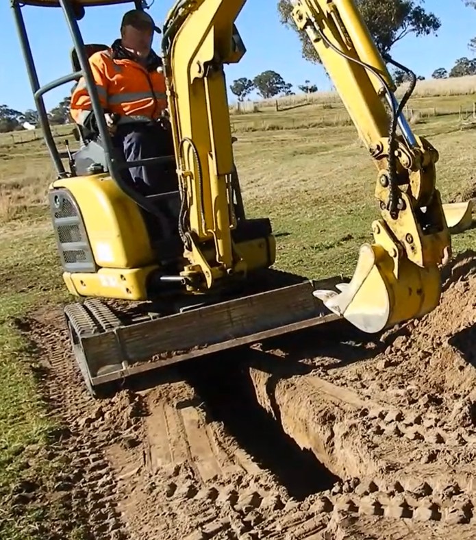 Spinning off a trench